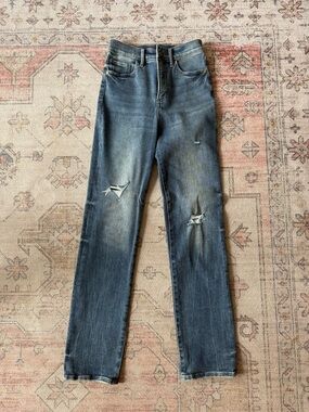 Express 90s Slim Straight Jeans- size 2